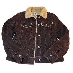 GAP Brown Corduroy Jacket with Cream Lining